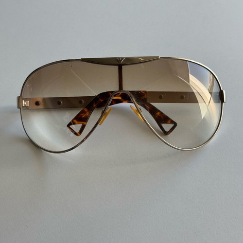 Emporio Armani 9355 sunglasses used, brown and silver
