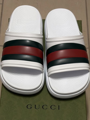 Gucci Ace Web Stripes παντόφλες από καουτσούκ νούμερο 42 καινούργιες