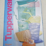 Tupperware summer pitcher set with 4 glasses, blue