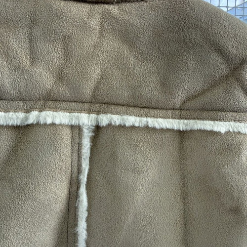 Perfecto Sherpa Jacket for Girls used, brown with sheep effect