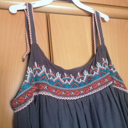 Attrattivo brown spaghetti strap dress, size S