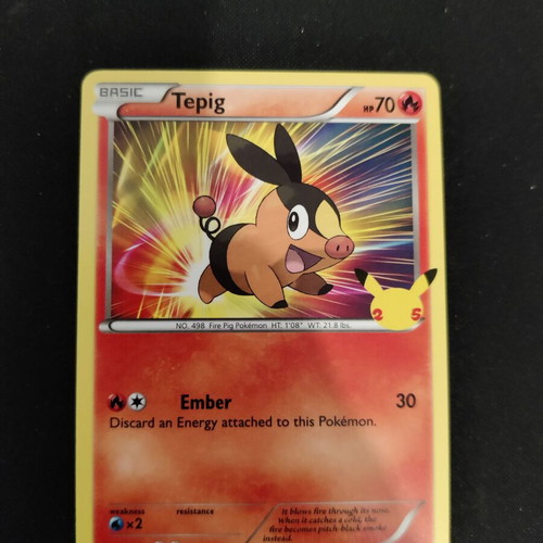 Pokemon Tepig Official Card 13/25 25th -  6,00 - Vendora.cy