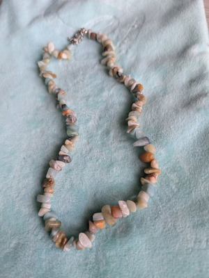 Necklace beads with natural stones like new