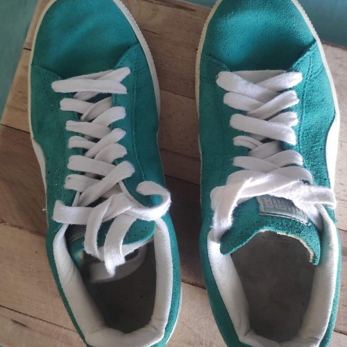 Puma Suede Vintage Sneakers like new, size 38, turquoise