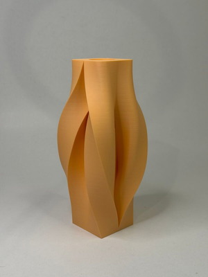 Μοντέρνο σπειροειδές βάζο 3D printed μεγάλο, κατόπιν παραγγελίας