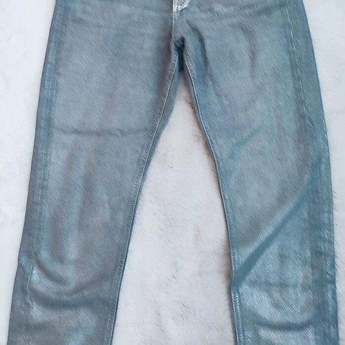 Denim pants gray silver Zara new, size 40