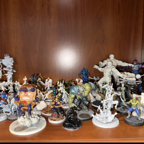 Marvel Crisis Protocol collection used, painted figures and terrain set