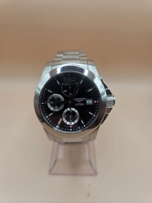 Longines Conquest 41mm Αυτόματος Χρονογράφος σαν καινούργιο, μαύρο