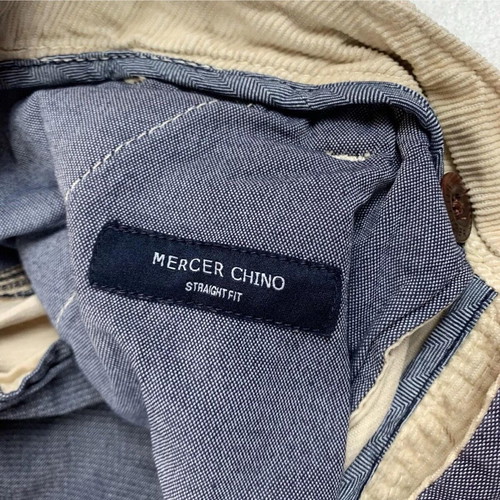 Tommy Hilfiger Mercer Chino Corduroy Jeans Mens Size 36/34 Straight Fit Beige like new