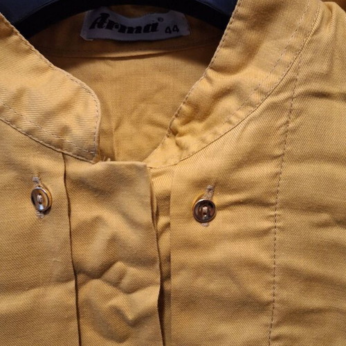 Arma mustard shirt with double button row like new