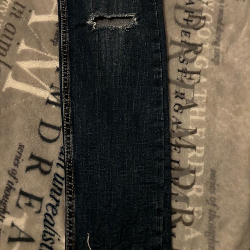 Bershka jeans with rips used, blue, size M