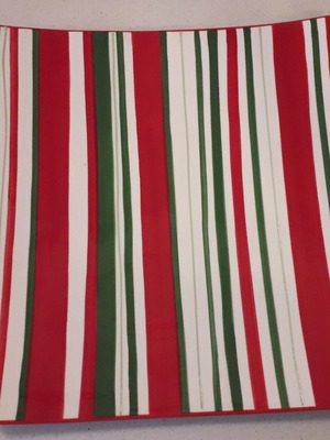 Striped platter new 27.5 x 27.5 cm