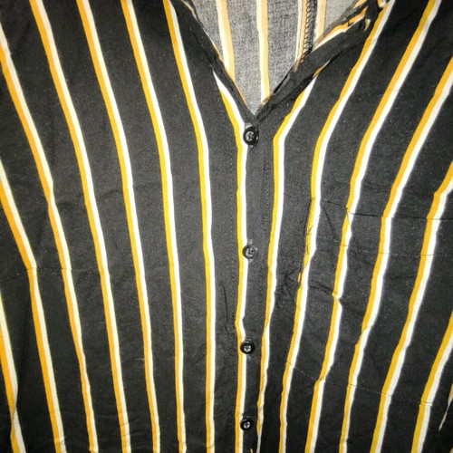 Janina long shirt black with yellow like new, size 36