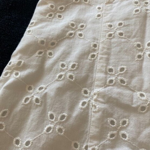 White Pull & Bear dress with strap and perforated design like new