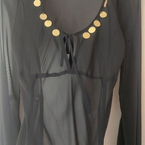 Lynne blouse transparent black like new, size S