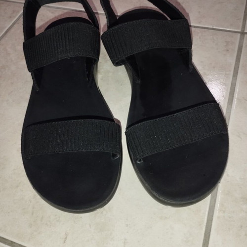Parex black sandals like new, size 38