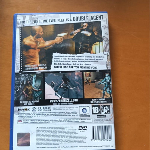 Tom Clancy's Splinter Cell Double Agent PS2 game used, good condition