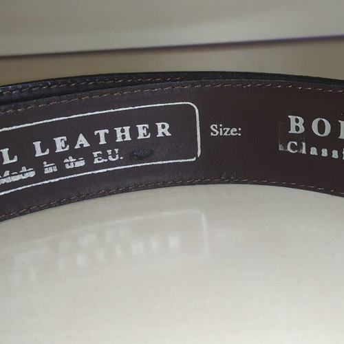 Brown leather belt