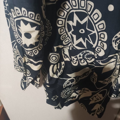 Vintage πουκάμισο Hucke Mode Collection σαν καινούργιο, μαύρο και κρεμ φλοράλ
