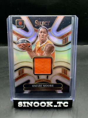 2025-26 Euroleague Select κάρτα με ύφασμα Omari Moore /125