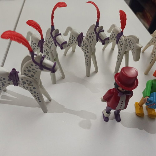 Playmobil 3742 Circus Romani Horses with Ringmaster Trainer used 1988