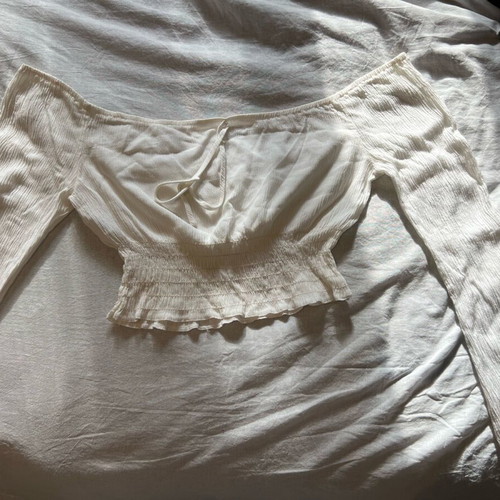 Corset top like new, white, size S