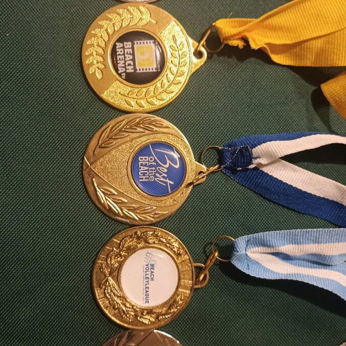 Vintage Beach Volley medals like new, rare collection of 5 pieces