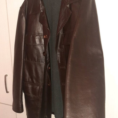 Leather jacket Alan Gordon size L-XL like new, brown