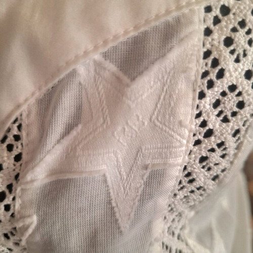 Roccobarocco lace top new, white, size XXL