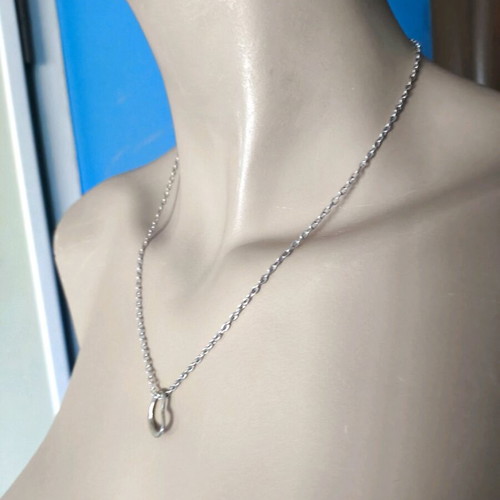 Kilkis heart-shaped necklace new, zinc alloy