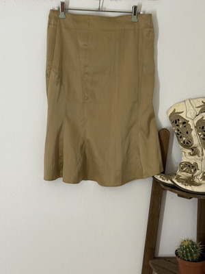 Y2k Gold Goddess Satin Bratz Skirt S/M Like New