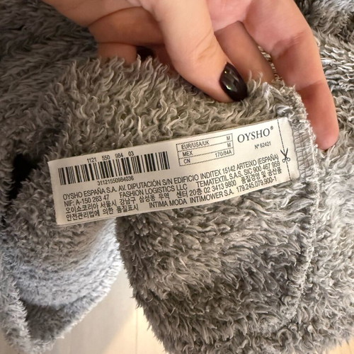 Oysho shirt like new, gray, size M