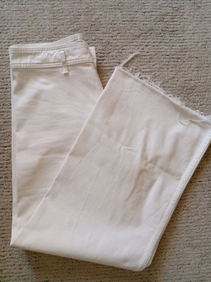 Zara women's white denim pants XXXL like new
