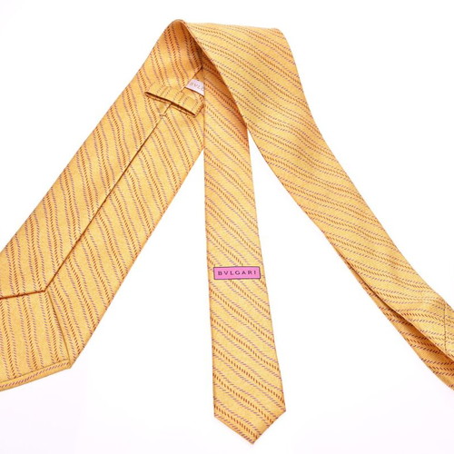 Bvlgari tie like new, yellow silk