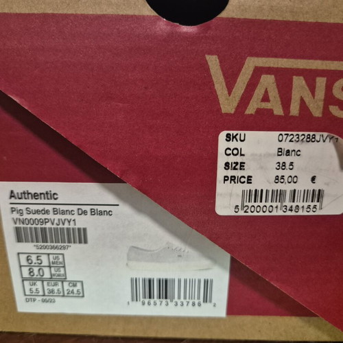 Vans beige sneakers size 38.5
