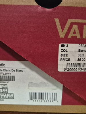 Vans beige sneakers size 38.5