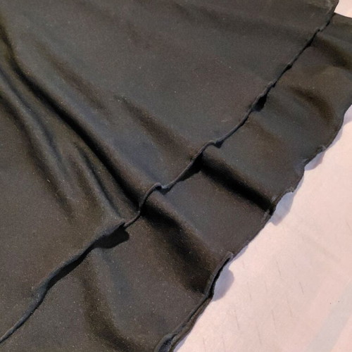 Black shiny dress like new with small turtleneck and long sleeve
