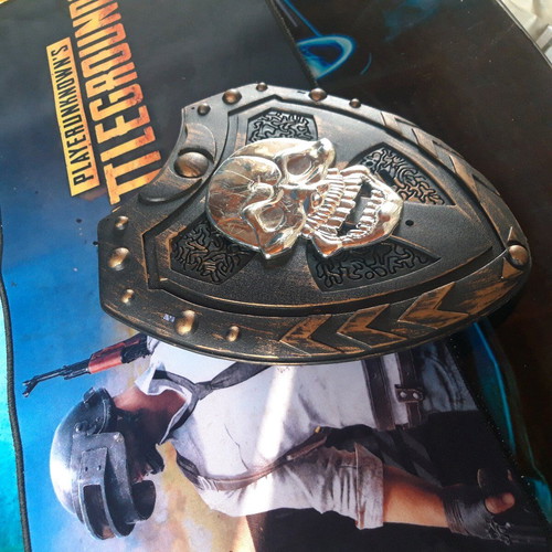 Children's Shield with Skull, Ready for Adventures.