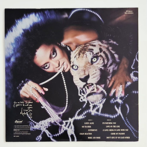 Diana Ross Eaten Alive vinyl LP mint condition, 1985 Greek edition