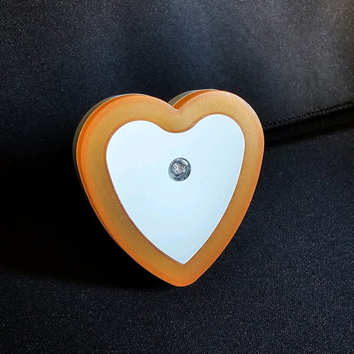 LED heart night light with sensor new