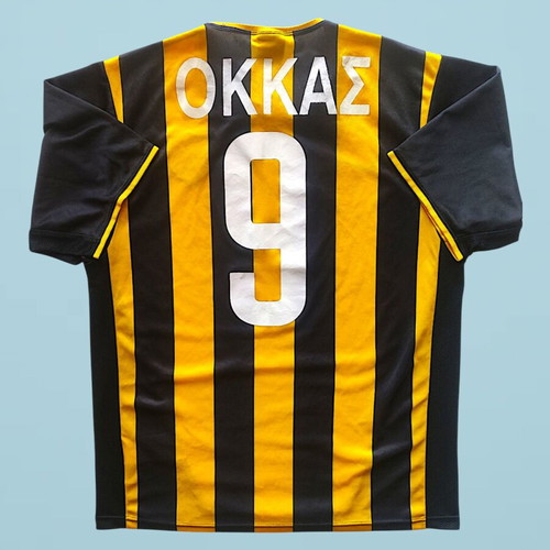 AEK Athens Nike 2003-2004 Okkas 9 Home Shirt Medium like new
