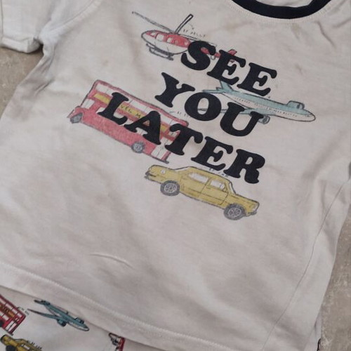 Energiers Boys' Set No.3 with Transport Theme like new, cotton