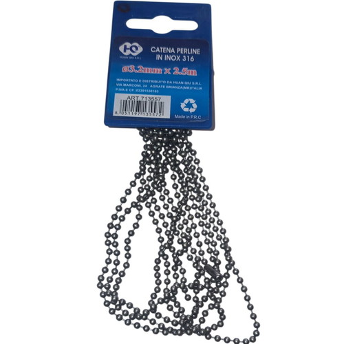 Galvanized ball chain 3.2mm x 2.5m new