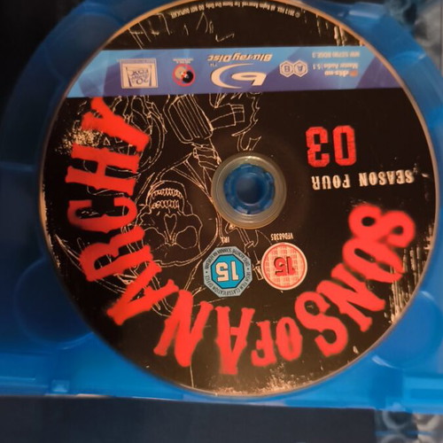 Sons of Anarchy Blu-Ray set like new, seasons 1-4 without Greek subtitles