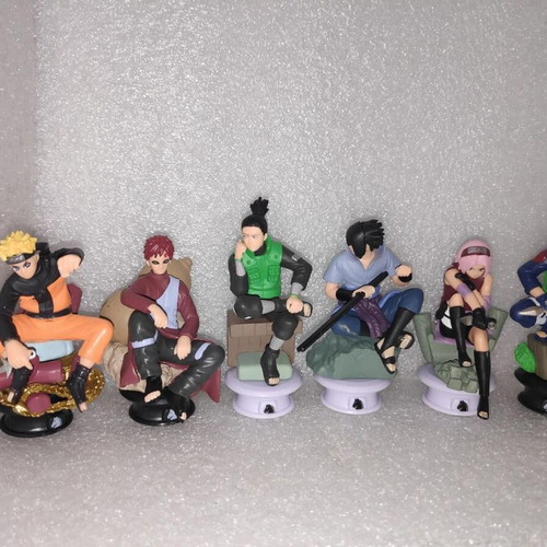 Naruto Shippuden anime figure set of 6, like new