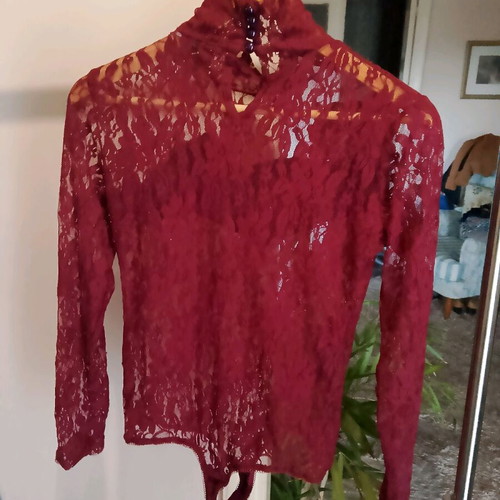 Rossodisera bodysuit size M like new, burgundy red