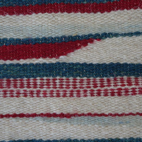 Woven fabric used with stripes on white background