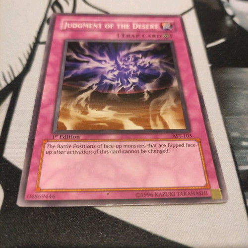 Judgment of the Desert used Yu-Gi-Oh! card
