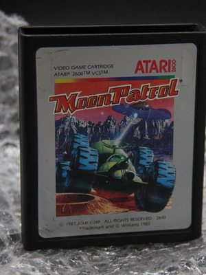 Moon Patrol Atari 2600 μεταχειρισμένο, άγνωστη λειτουργική κατάσταση, μέτρια κατάσταση