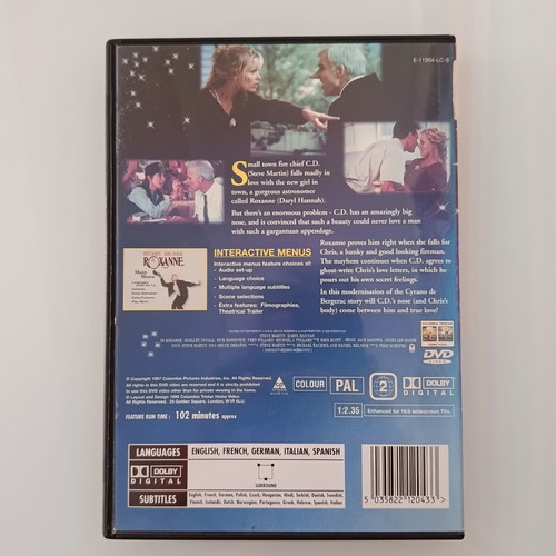 Roxanne DVD used with subtitles